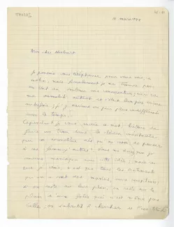 41-01-ea H Thomas à P Herbart 10 mars 1944 recto