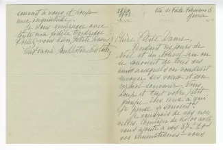 41-01-eb T Soukhotine Tolstoï à M Van Rysselberghe 28 déc 1942 recto