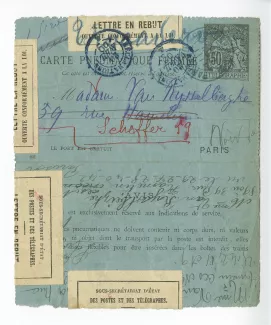 41-01-et anonyme à M Van Rysselberghe 20 avril 1900 verso