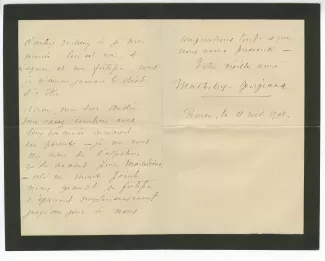41-03-e M Roberty à A Gide 11 nov 1903 verso