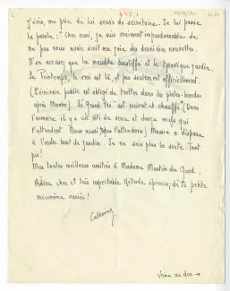 41-04-c C Gide à R Martin du Gard 21 mars 1941 p2 recto