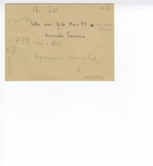 41-05 enveloppe avec indications