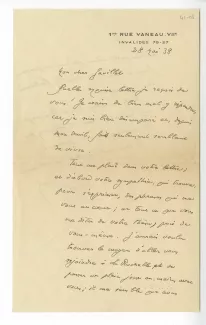 41-08-f A Gide à M Gavillet 28 mai 1938 recto
