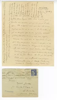 41-08-i A Gide à M Gavillet 15 juil 1939 avec env recto