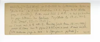 42-01-c A Gide à P Wiegler biographie notice verso