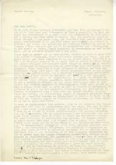 B-04-ba G Hartung à A Gide 22 juil 1945 français p 1