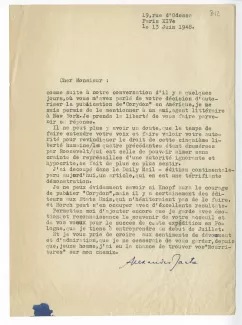 B-12-n A Janta à A Gide 13 juin 1948