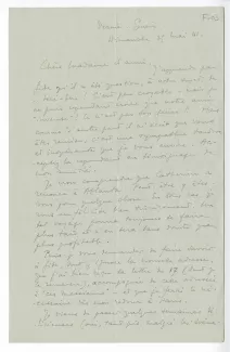 F-03-d A Naville à M Van Rysselberghe 25 mai 1941 recto