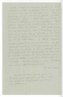 F-03-d A Naville à M Van Rysselberghe 25 mai 1941 verso