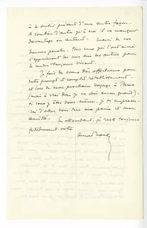 F-03-k A Naville à M Van Rysselberghe 22 mars 1951 verso