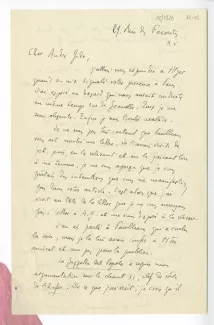 H-05-g B Crémieux à A Gide fév 1929 recto