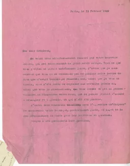H-05-h A Gide à B Crémieux 13 fév 1929