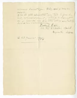 H-06-a R Abdo à A Gide 23 janv 1934 p2 verso
