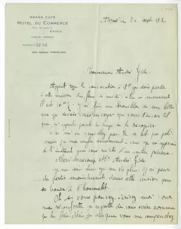H-06-p P J Ducrocq à A Gide 20 sept 1930 p1 recto