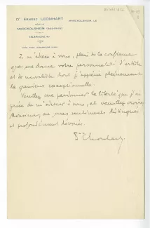 H-09-v E Leonhart à A Gide 24 juin 1927 p2 recto