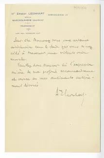 H-09-w E Leonhart à A Gide 04 juil 1927 p2 recto