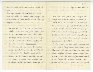 I-05-a-15 É Dana à A Gide 03 sept 1931 recto