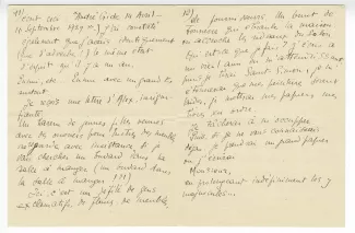 I-05-a-3 É Dana à A Gide 26 avril 1930 p3 verso