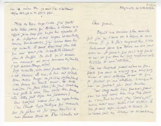 I-05-a-7 É Dana à A Gide 21 oct 1930 recto
