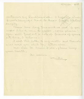 K-02-e A Komiyama à A Gide 15 mars 1940 p2