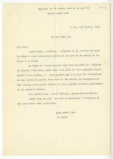 K-02-r Y Davet à S Sasamoto 01 avril 1948 bis