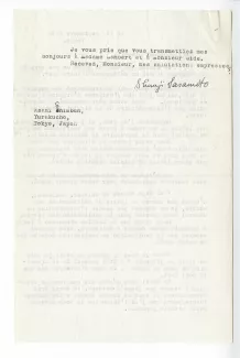 K-02-w S Sasamoto à J Lambert 14 sept 1948 verso