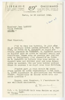 K-02-z R Thomasset à J Lambert 30 juil 1948