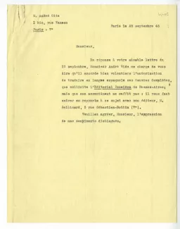 K-05-c Y Davet à J Andrade 25 sept 1946