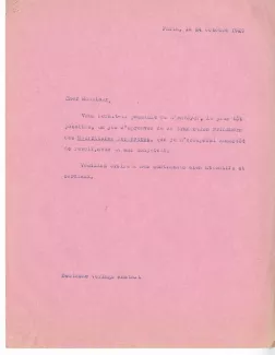 N-06-n A Gide à G Kilpper 24 oct 1929