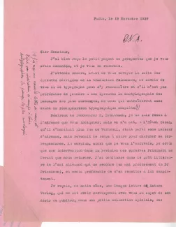N-06-z A Gide à G Kilpper 19 nov 1929 p1