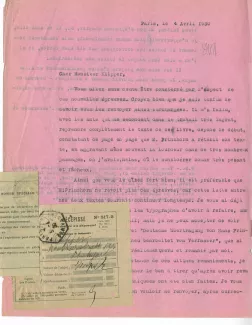 N-08-aa A Gide à G Kilpper 04 avril 1930 0b