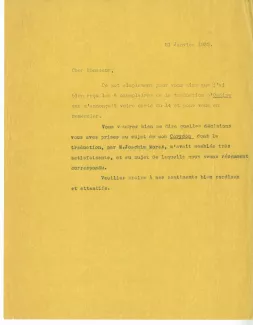 N-10-f A Gide à G Kilpper 21 janv 1932