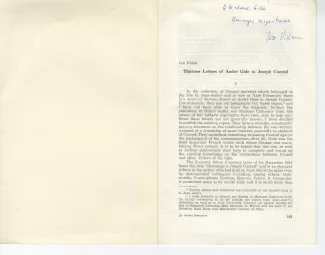 Q-05-cf 1967 letters of A Gide to J Conrad p01