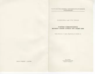 Q-05-cf 1970 1971 correspondence between J Conrad et A Gide couv