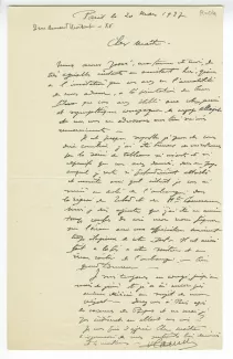R-04-y A Lamblin à A Gide 20 mars 1927