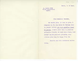 S-01-an A Gide à E Verbeke 23 mars 1914