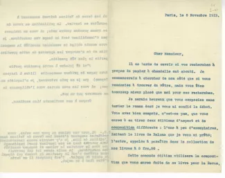 S-01-c A Gide à E Verbeke 08 nov 1913 recto