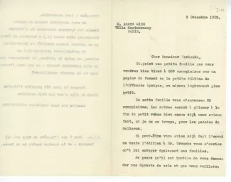 S-01-i A Gide à E Verbeke 03 déc 1913 recto
