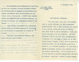 S-01-k A Gide à E Verbeke 11 déc 1913 recto