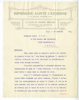 S-01-r E Verbeke à A Gide 27 janv 1914 p1