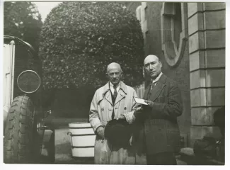 photographie d’André Gide et Jean Schlumberger, chez les Mayrisch à Colpach, août 1921