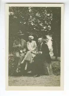 photographie d’André Gide, Maria Van Rysselberghe et Jean Schlumberger, août 1926