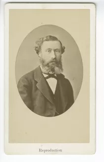 portrait photographique en buste de Paul Gide, père d'André Gide