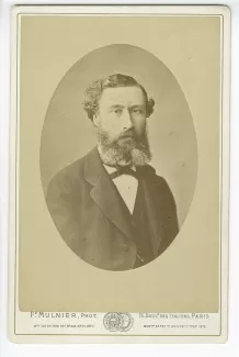 portrait photographique en buste de Paul Gide, père d'André Gide