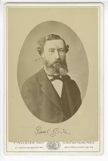 portrait photographique en buste de Paul Gide, père d'André Gide