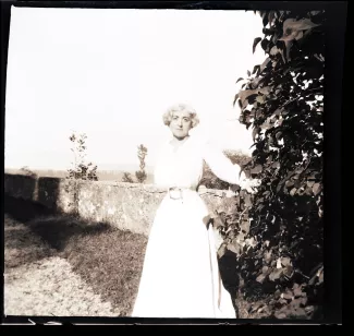 portrait photographique de Maria Van Rysselberghe, en Savoie, octobre 1910