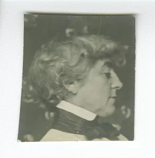 photographie de Maria Van Rysselberghe, de profil