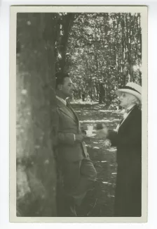 photographie de Maria Van Rysselberghe et Jacques Heurgon, aux décades de Pontigny, août 1930