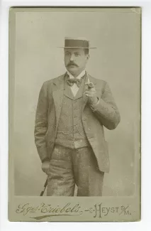 portrait photographique d'Hector Monnom, frère de Maria Van Rysselberghe