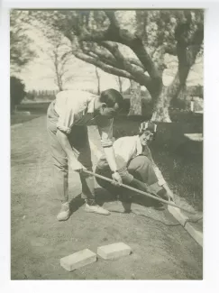photographie d'André Allégret et Ethel Whitehorn, à la Bastide Franco, avril 1922